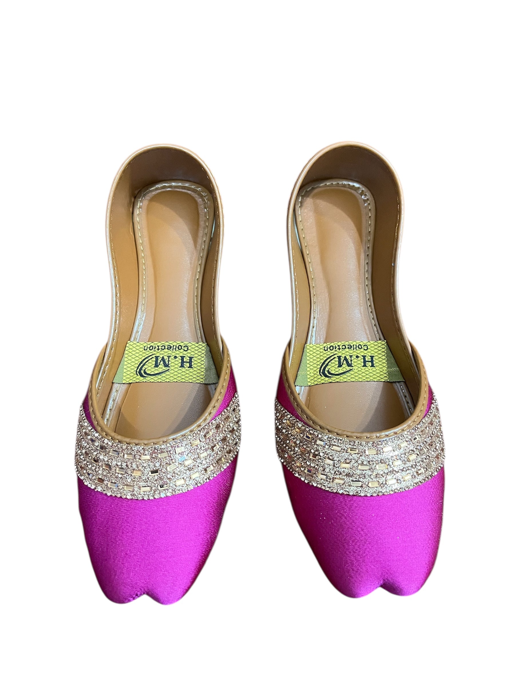 LADIES KHUSA TOP CRYSTALS PURPLE COLOR