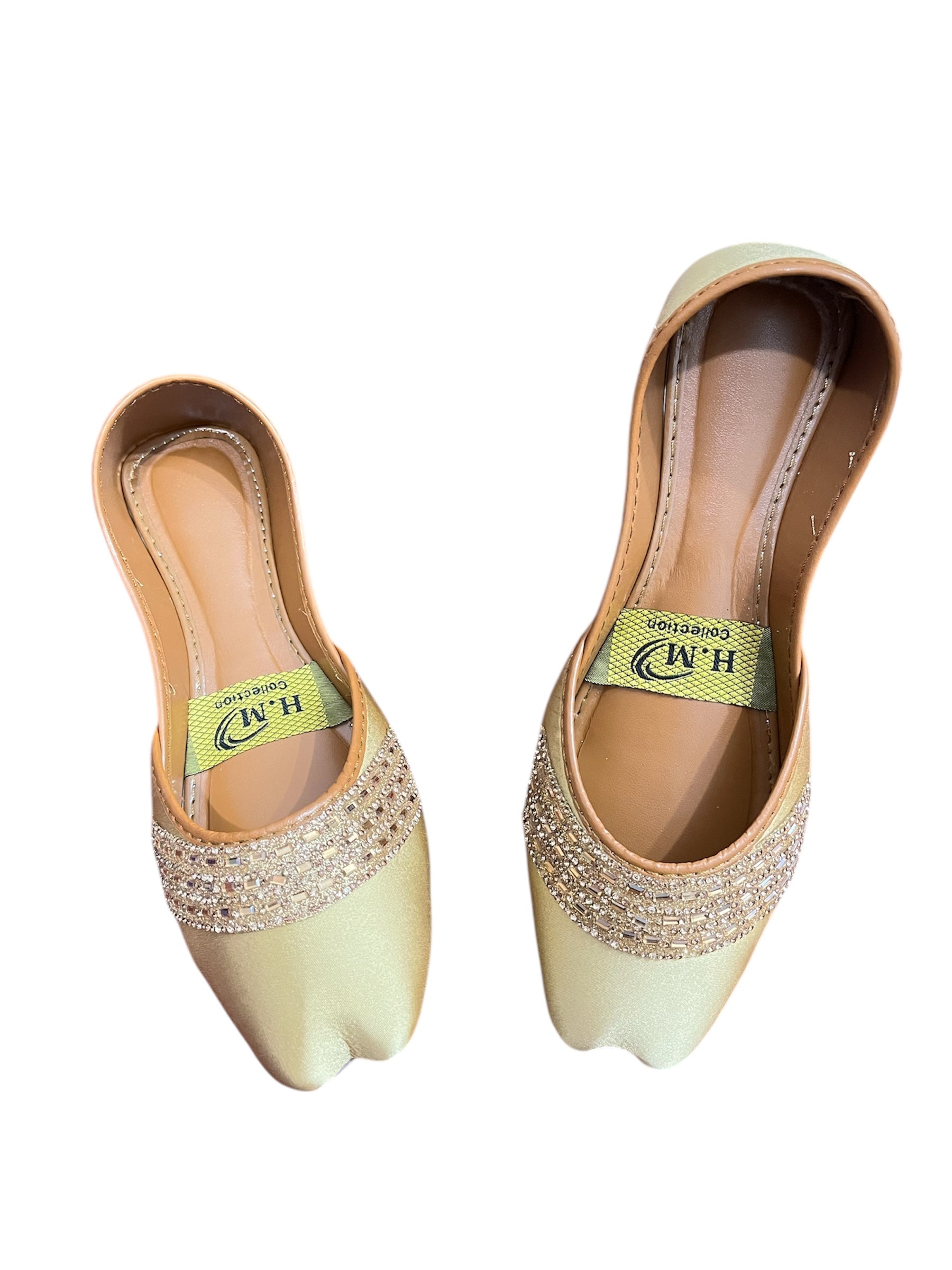 LADIES KHUSA TOP CRYSTALS CREAM COLOR